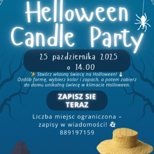🎃✨ Warsztaty Halloweenowe – stwórz własną świecę! ✨🎃