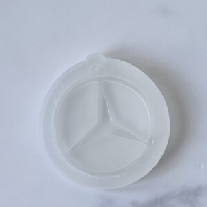Forma silikonowa — brelok logo Mercedes (4 cm)