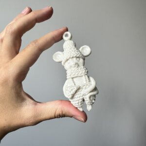 Forma silikonowa 3D — zimowa myszka ❄️🐭