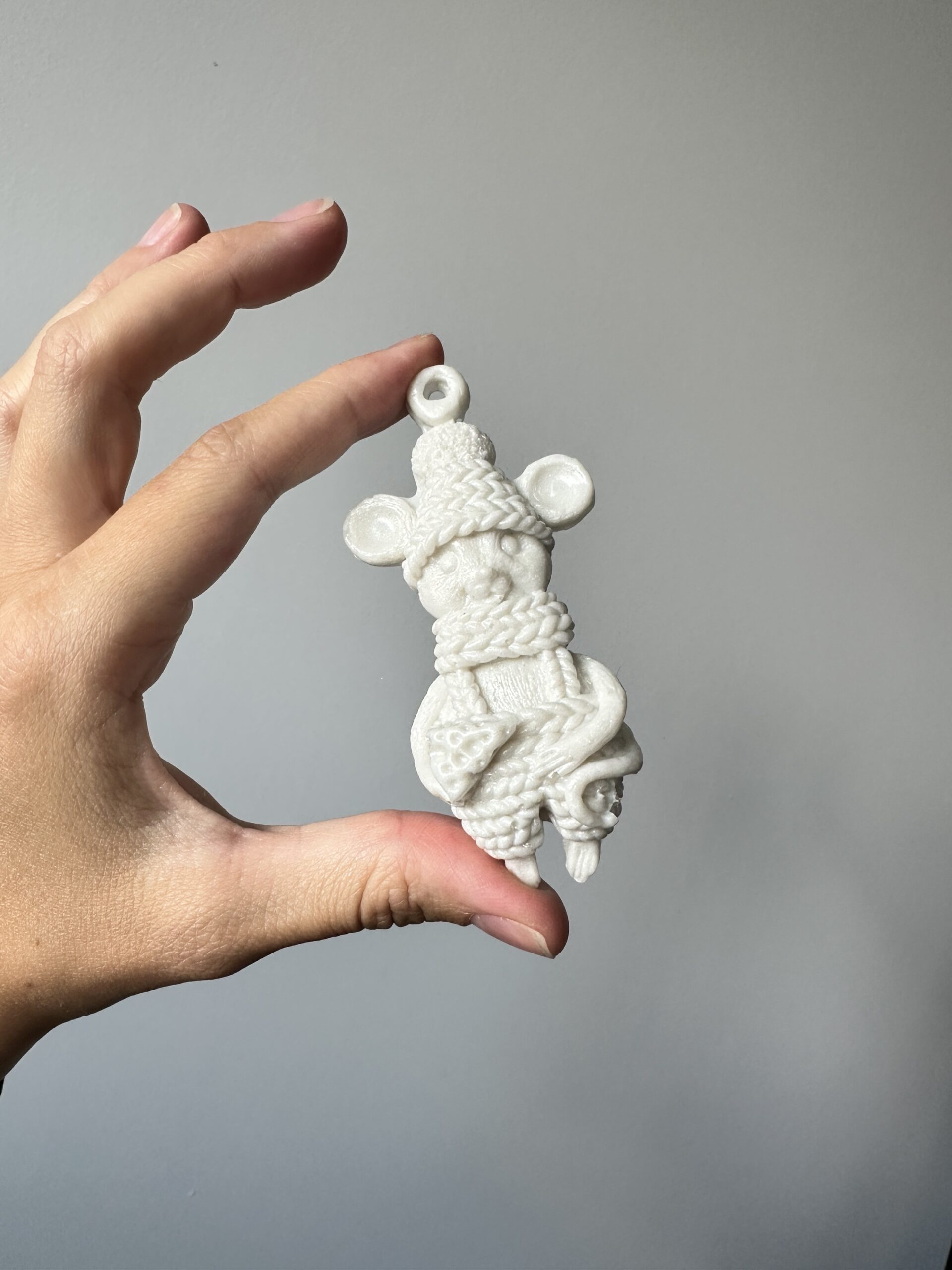 Forma silikonowa 3D — zimowa myszka ❄️🐭
